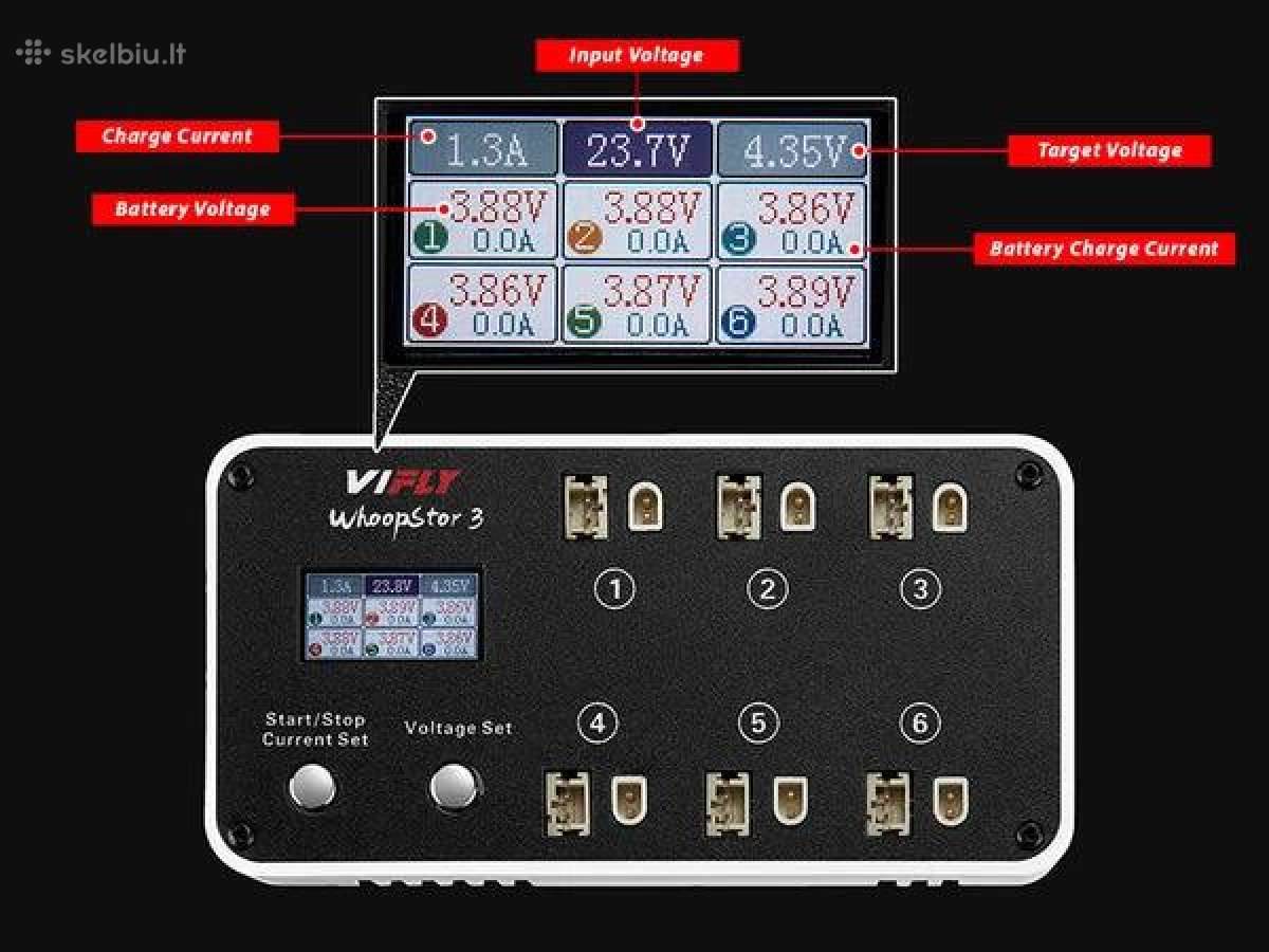 Vifly Whoopstar V3 6 Ports 1s pakrovėjai - nuotraukos Nr. 8