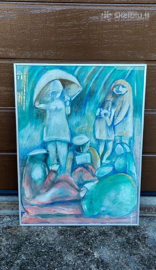 Akvarelė "Lietus" 1982 m. - nuotraukos Nr. 3