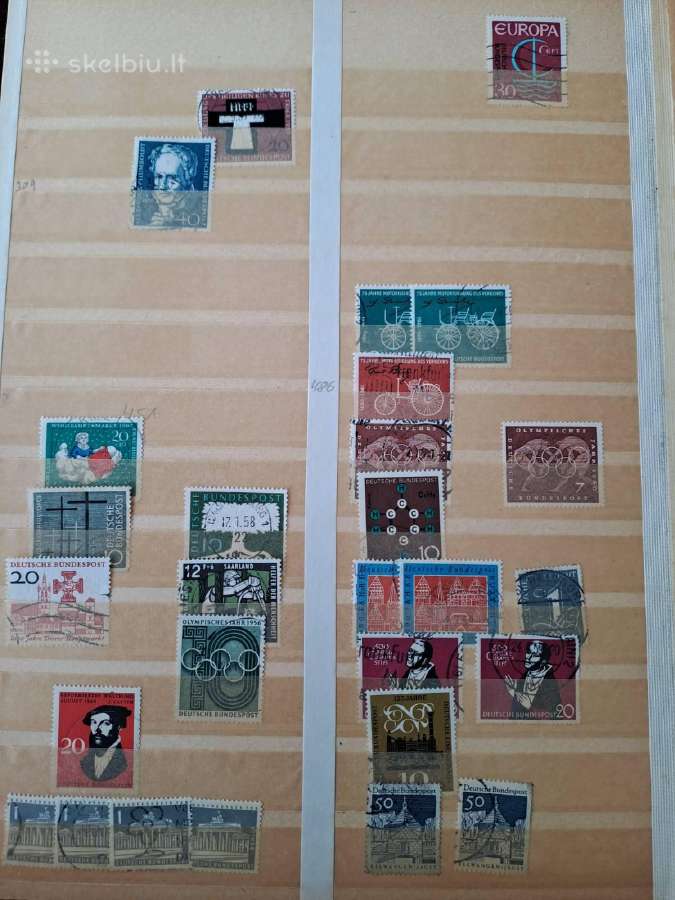 Albumai su pašto ženklaiskaina 12eur. - nuotraukos Nr. 3