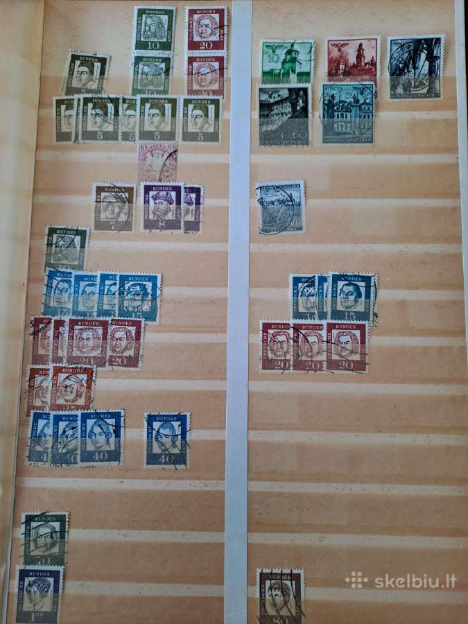 Albumai su pašto ženklaiskaina 12eur. - nuotraukos Nr. 9