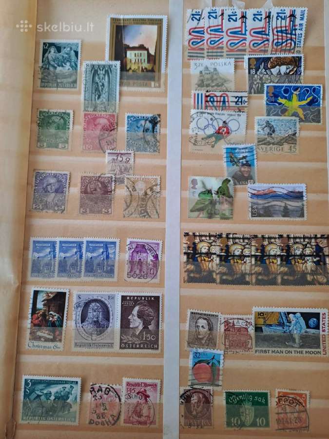 Albumai su pašto ženklaiskaina 12eur. - nuotraukos Nr. 14
