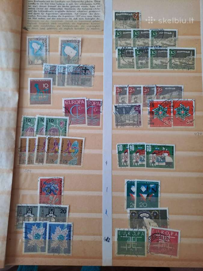 Albumai su pašto ženklaiskaina 12eur. - nuotraukos Nr. 15