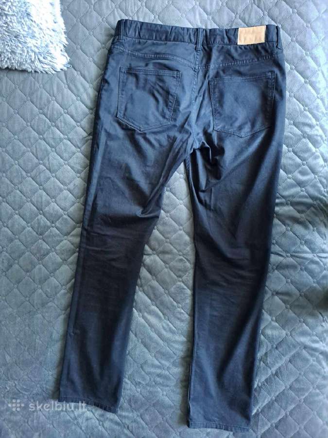 Vyriškos tamsiai mėlynos H&m kelnės - nuotraukos Nr. 6