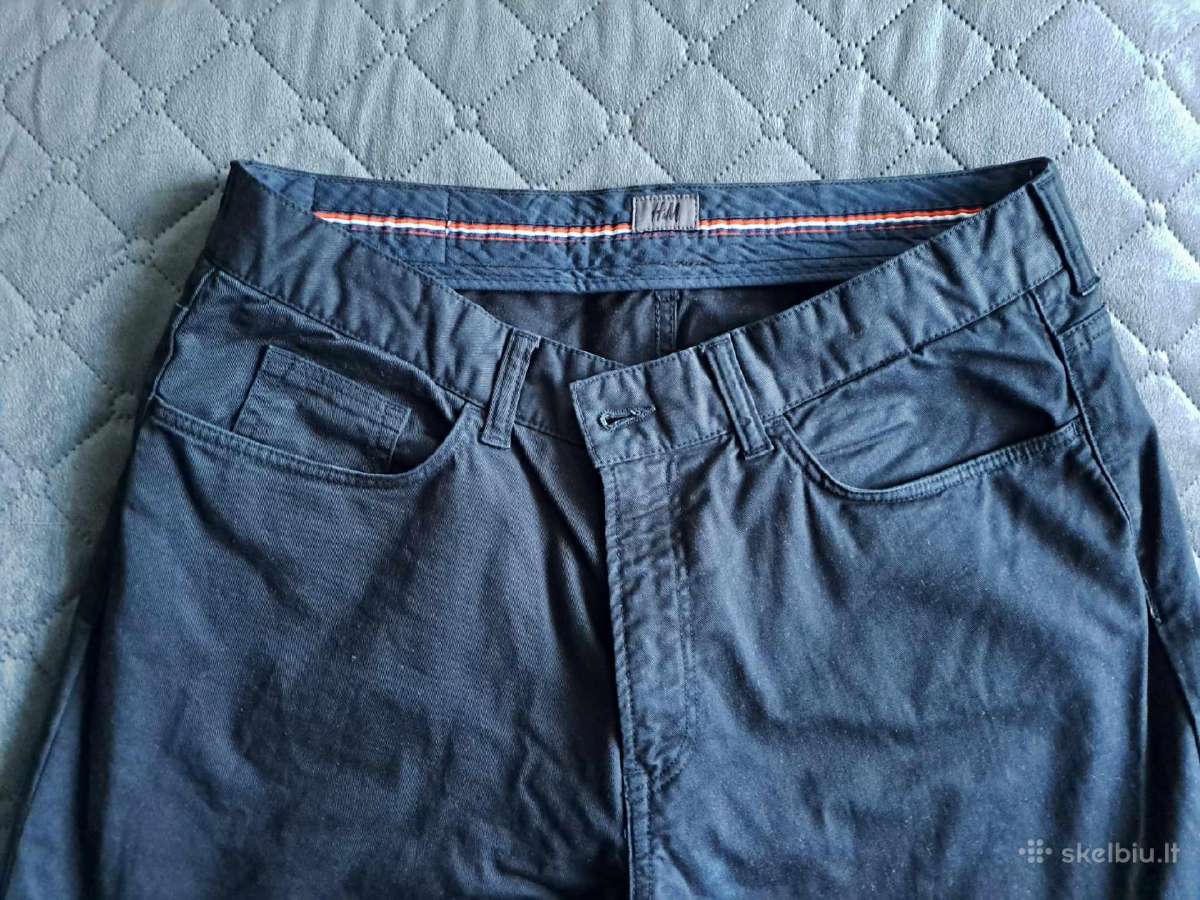 Vyriškos tamsiai mėlynos H&m kelnės - nuotraukos Nr. 8