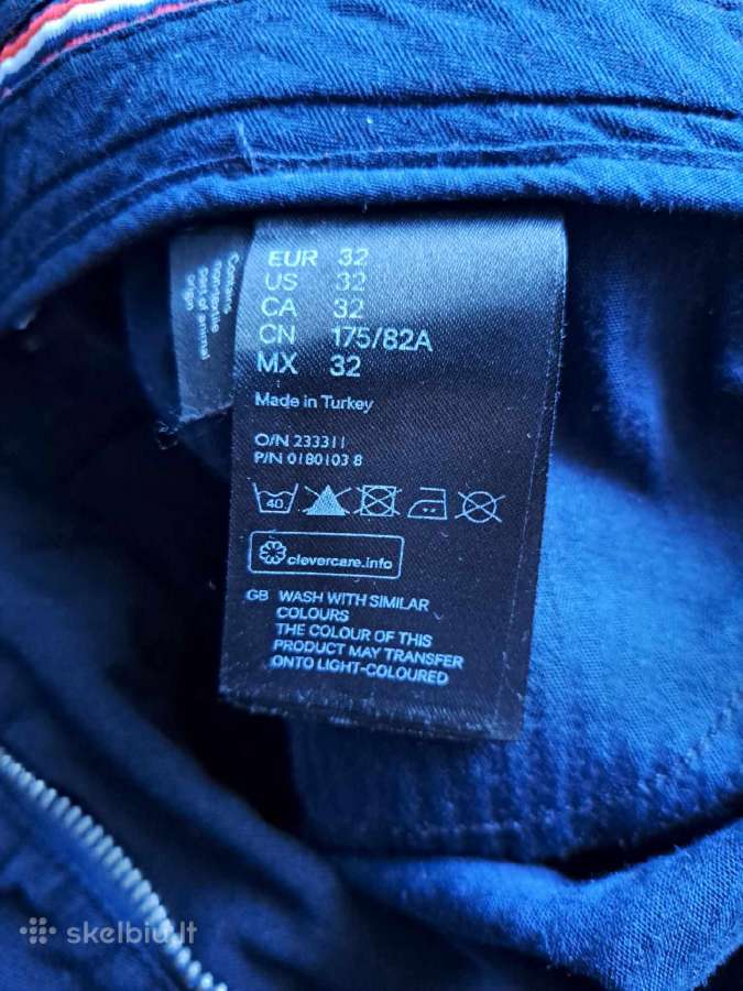 Vyriškos tamsiai mėlynos H&m kelnės - nuotraukos Nr. 3