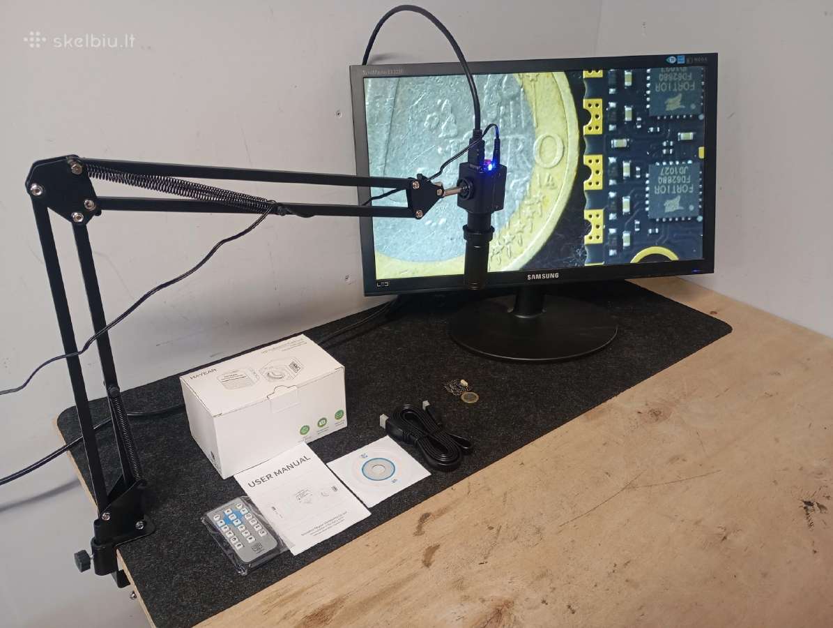 Nauji mikroskopai 10-130x 24mp Hdmi išvestis - nuotraukos Nr. 4