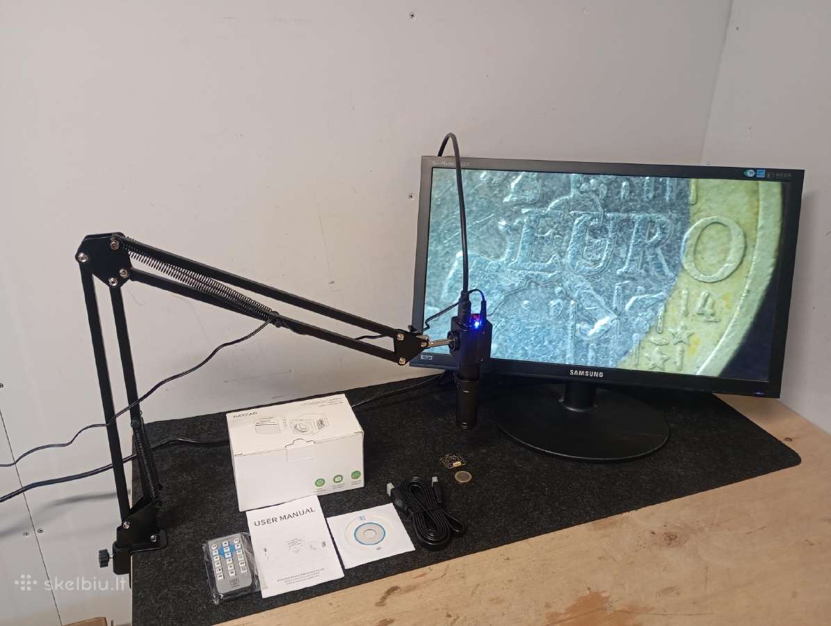 Nauji mikroskopai 10-130x 24mp Hdmi išvestis - nuotraukos Nr. 5
