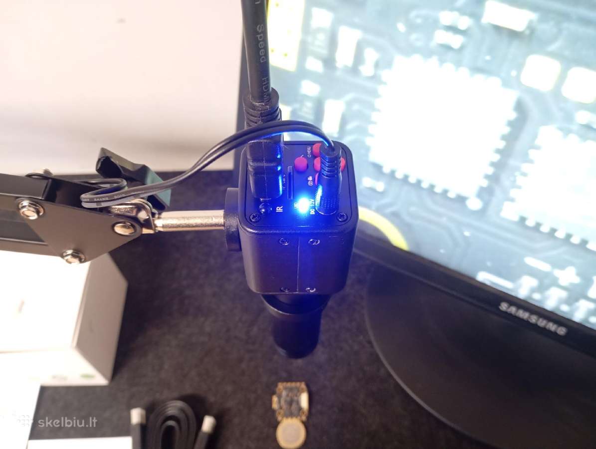 Nauji mikroskopai 10-130x 24mp Hdmi išvestis - nuotraukos Nr. 7