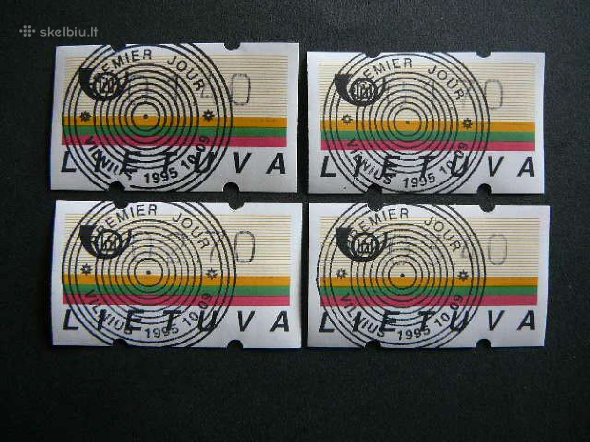 Lietuva 1995 Pasto automatu zenklai (atm) ant a953