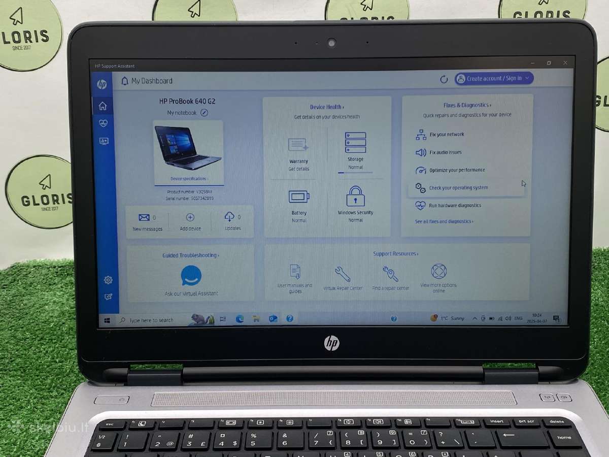 Hp Probook 640 G2 i3-6100u 8ram 256ssd #1-139 - nuotraukos Nr. 5