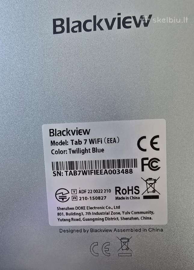 Blackview Tab 7 WiFi planšetė - nuotraukos Nr. 3