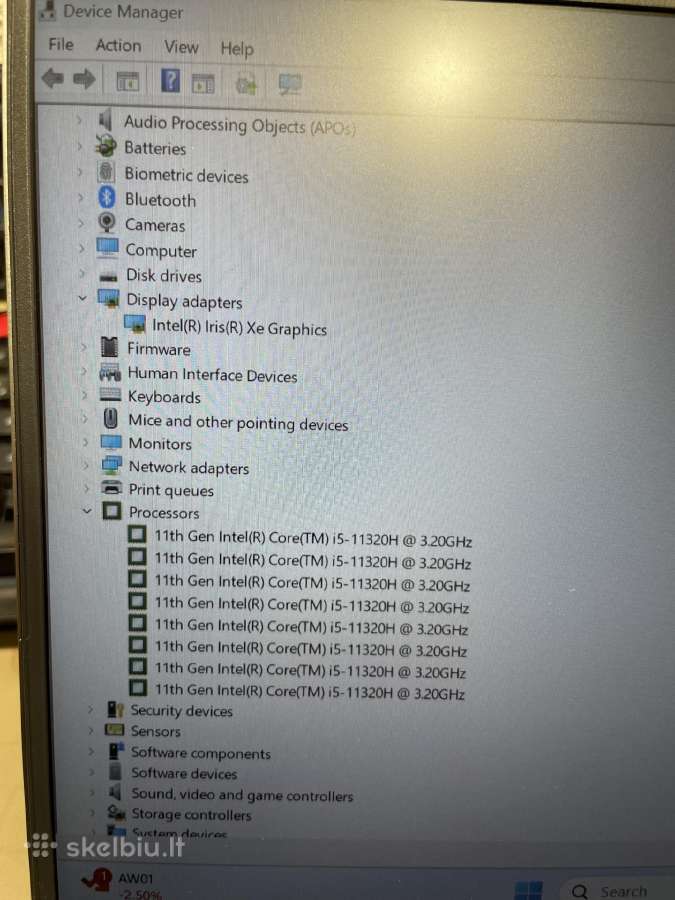 Dell Vostro 14 5410 I5-11320h 16 GB RAM 256 GB SSD - nuotraukos Nr. 8