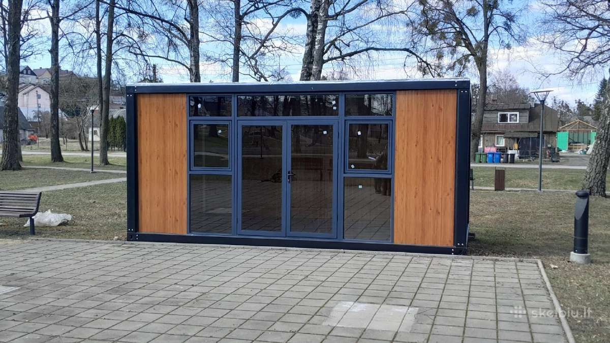 Modulinis namelis, pavėsinė,terasa, rėmas 1450eur