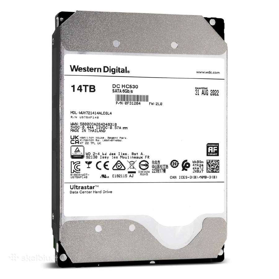 Atnaujinti serveriniai HDD diskai 3tb - 12tb - nuotraukos Nr. 3