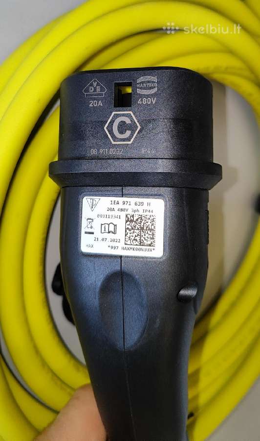 Type2 - Type2 kabelis Harting 11kw 5,5metru - nuotraukos Nr. 3