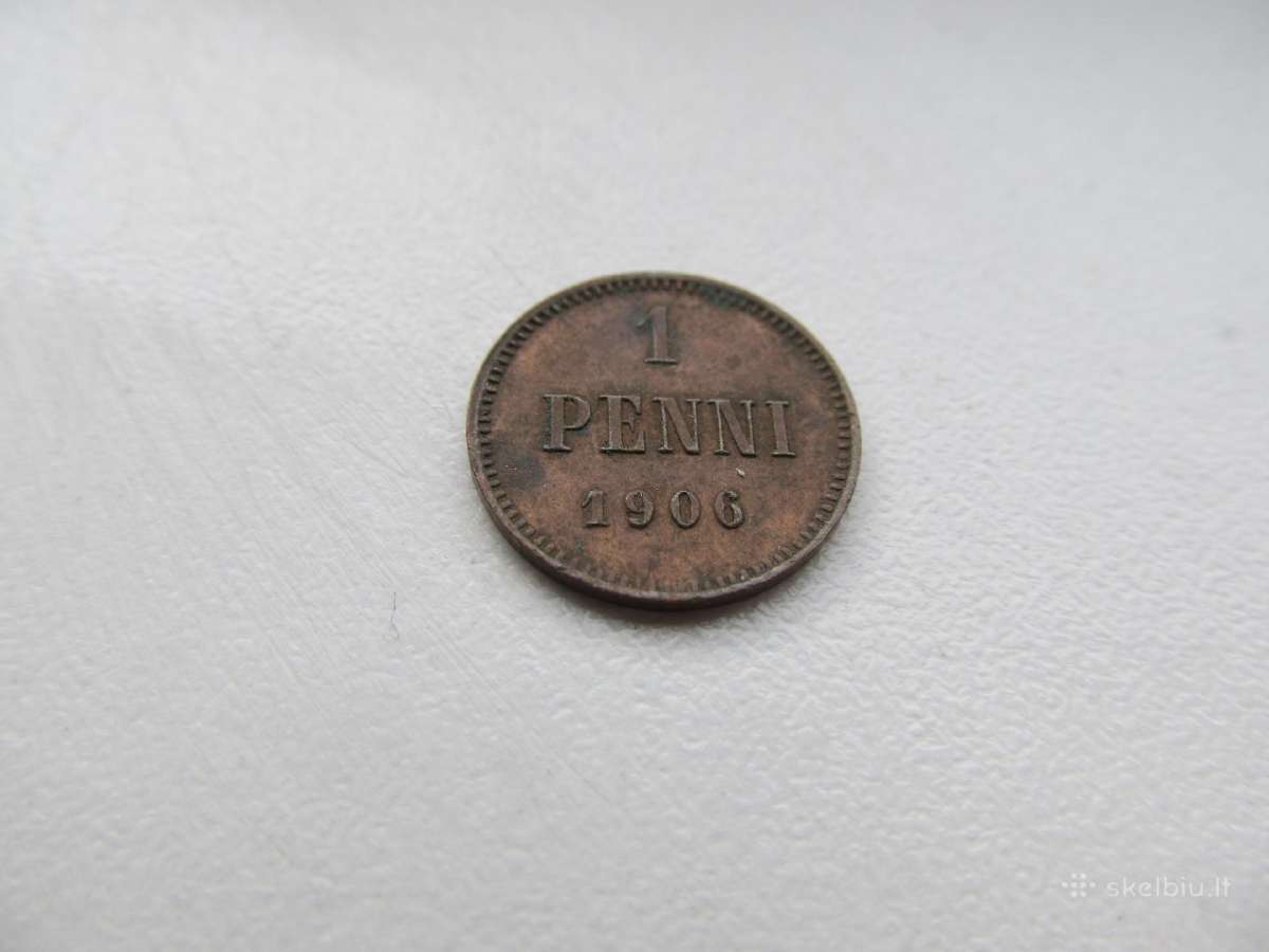 1 penni , Rusija Suomija , 1906