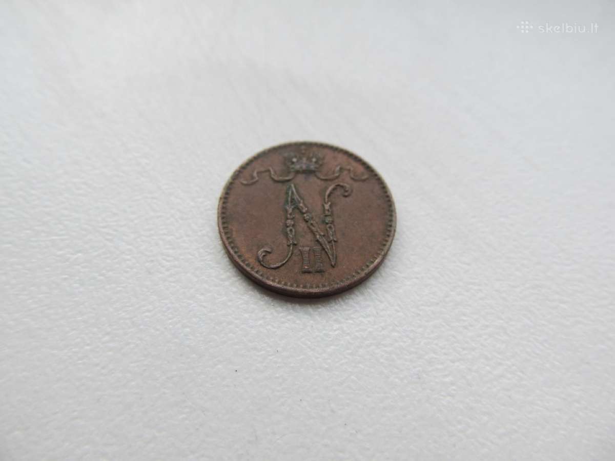1 penni , Rusija Suomija , 1905, 1906 - nuotraukos Nr. 4