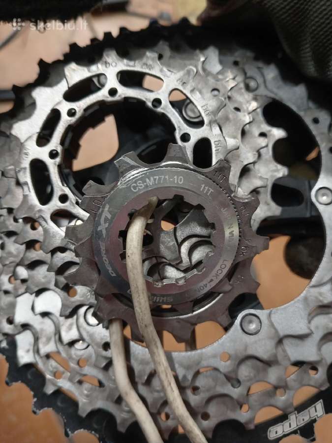 Shimano deore XT kasete ir galinis begiu permeteja - nuotraukos Nr. 3