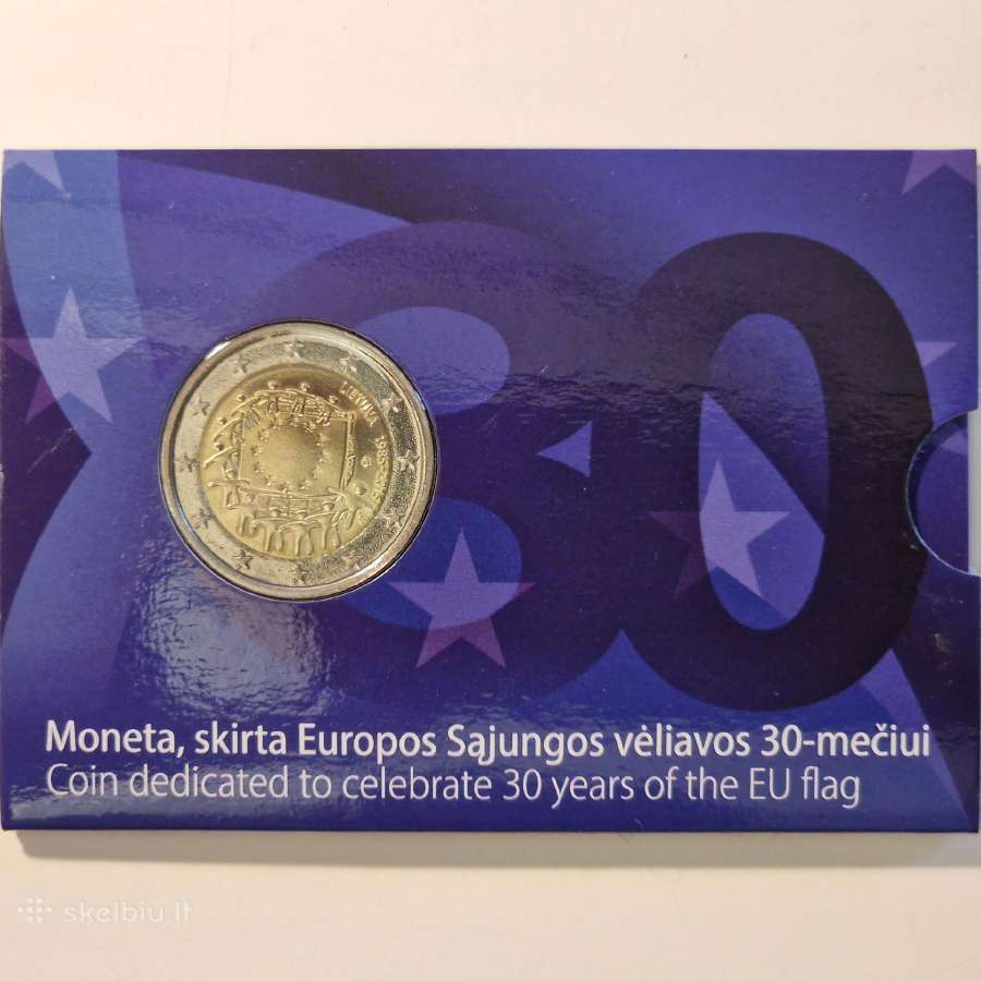 2 eurų proginės monetos Bu (kortelėse) 2015-25m - nuotraukos Nr. 3