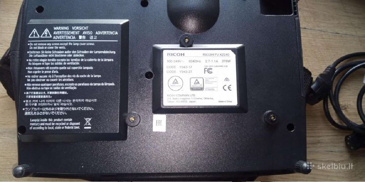 Ricoh Pj X2240 (Hdmi /237 val./ siuntimas) - nuotraukos Nr. 4