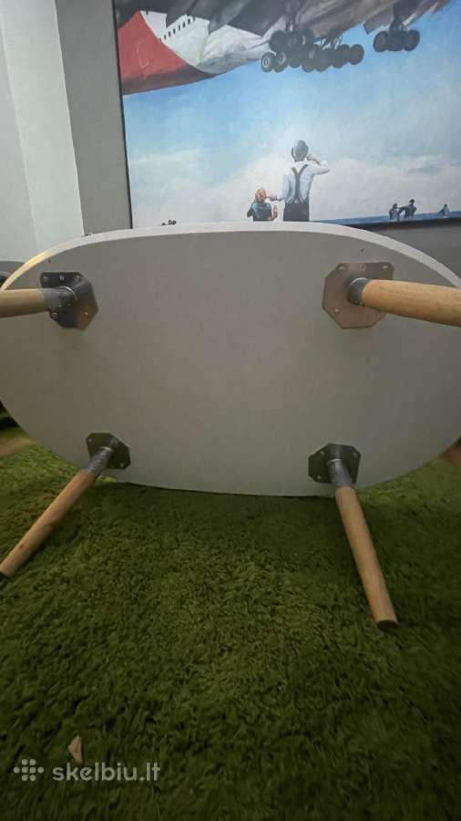 Ovalus Kavos staliukas 135x75cm - nuotraukos Nr. 4