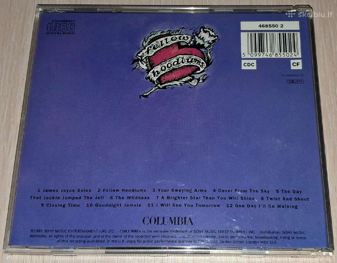 Deacon Blue – Fellow Hoodlums (Audio CD) - nuotraukos Nr. 2
