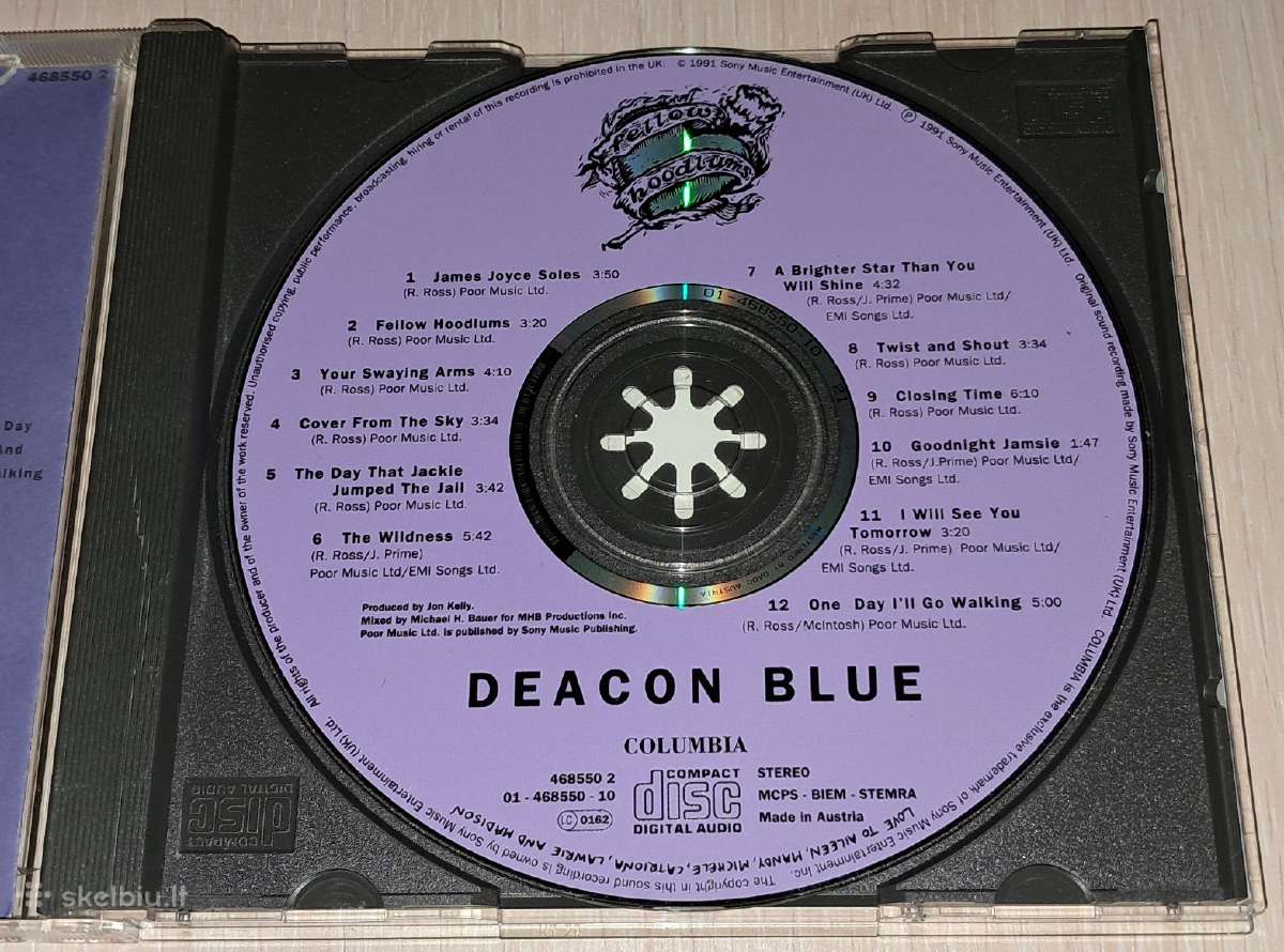Deacon Blue – Fellow Hoodlums (Audio CD) - nuotraukos Nr. 3