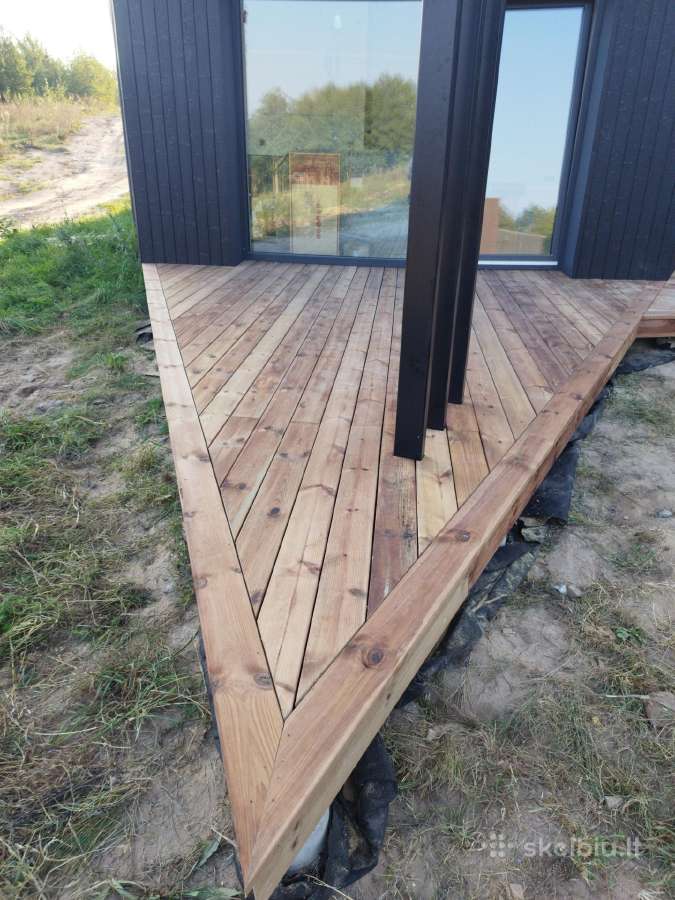 Medienos gaminiai terasa montavimas įsukami poliai - nuotraukos Nr. 4
