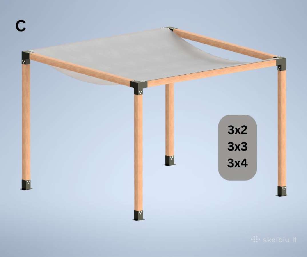 Metalinės tvirtinimo jungtys pavėsinėms - nuotraukos Nr. 8