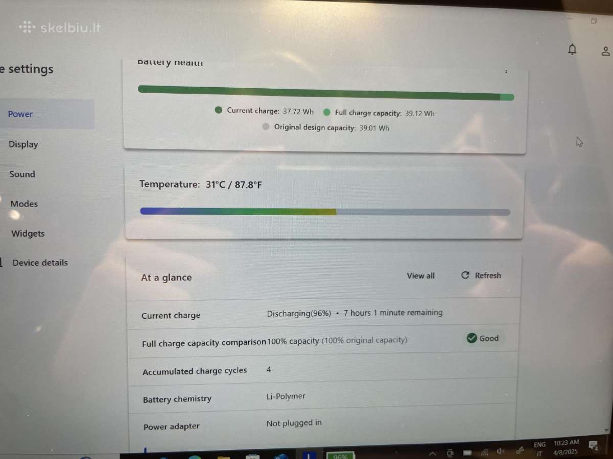 Lenovo Tablet 10 20l4 N4100 128 GB SSD 8 GB RAM - nuotraukos Nr. 7