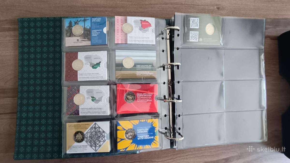 2€ monetos Bu kortelėse - pilnas rinkinys. Lietuva - nuotraukos Nr. 3
