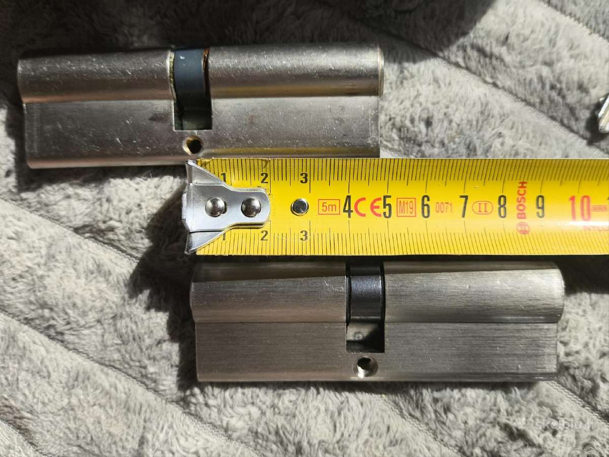 Spynu cilindrai plastikinems durims 45/50 - nuotraukos Nr. 2