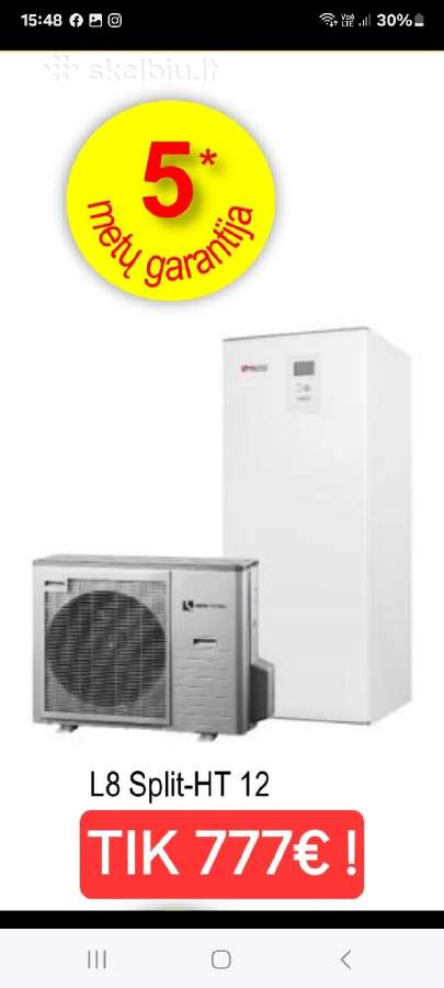 Šilumos siurblys oras-vanduo Alpha innotec 8kw - nuotraukos Nr. 3