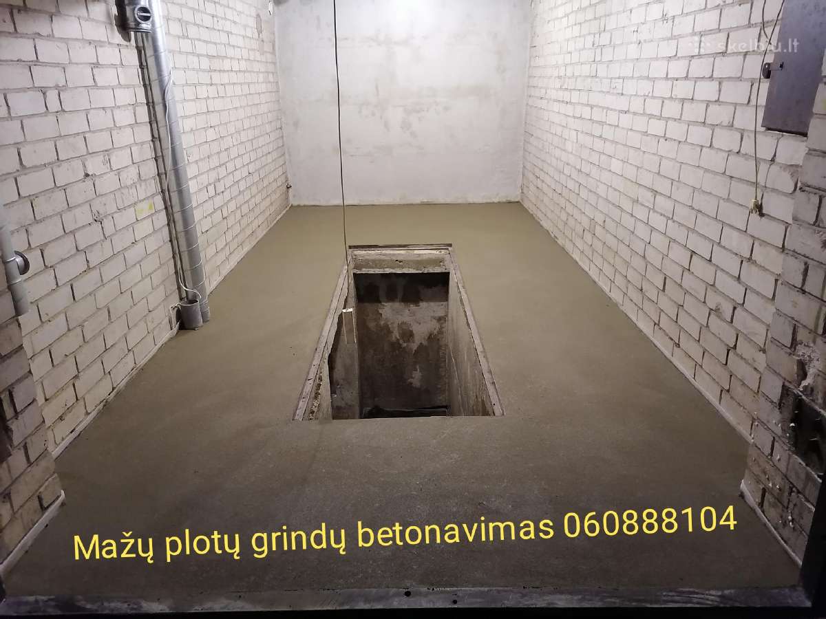 Mažų Plotų Patalpų Grindų Betonavimas - nuotraukos Nr. 7