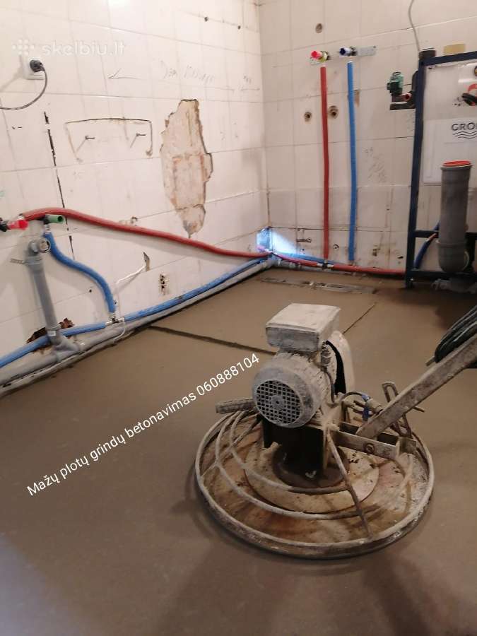 Mažų Plotų Patalpų Grindų Betonavimas - nuotraukos Nr. 3
