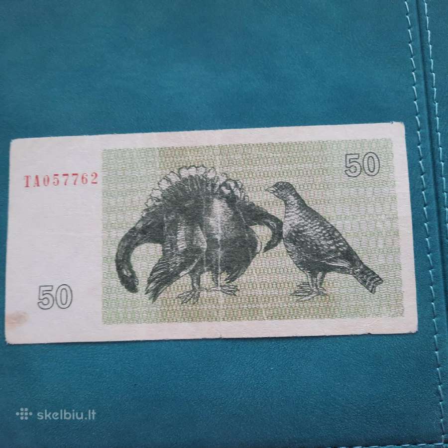 50 talonų (tetervinai) 1992m. - nuotraukos Nr. 2