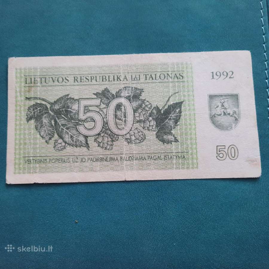 50 talonų (tetervinai) 1992m. - nuotraukos Nr. 3