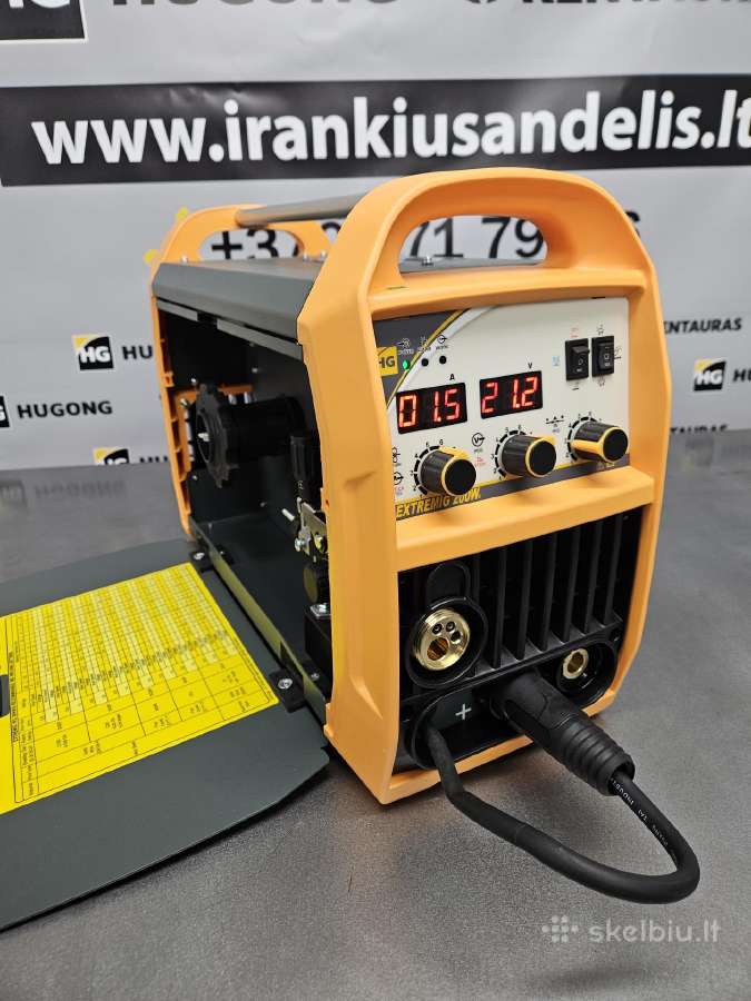 Hugong Extremig 200w III 200a, 230v Video - nuotraukos Nr. 3