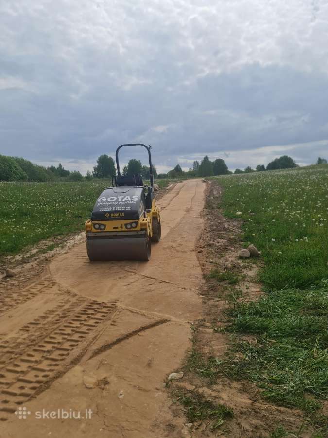 Kelių tiesimas, privažiavimų prie sklypų įrengimas