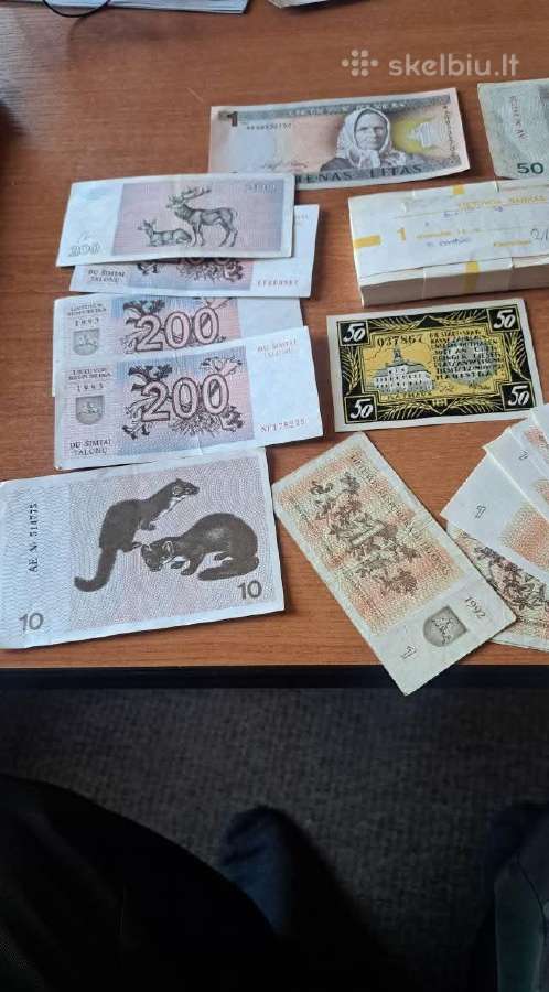 Parduodu Lietuvos banknotus