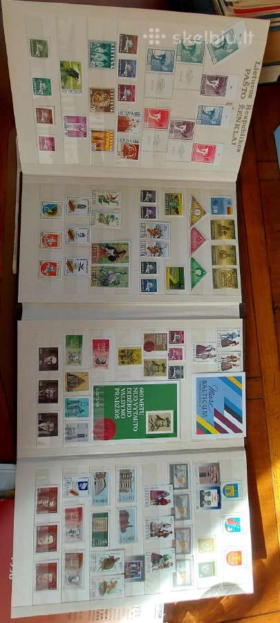 Pilni Lietuvos pašto ženklų rinkiniai 1990m-2009m
