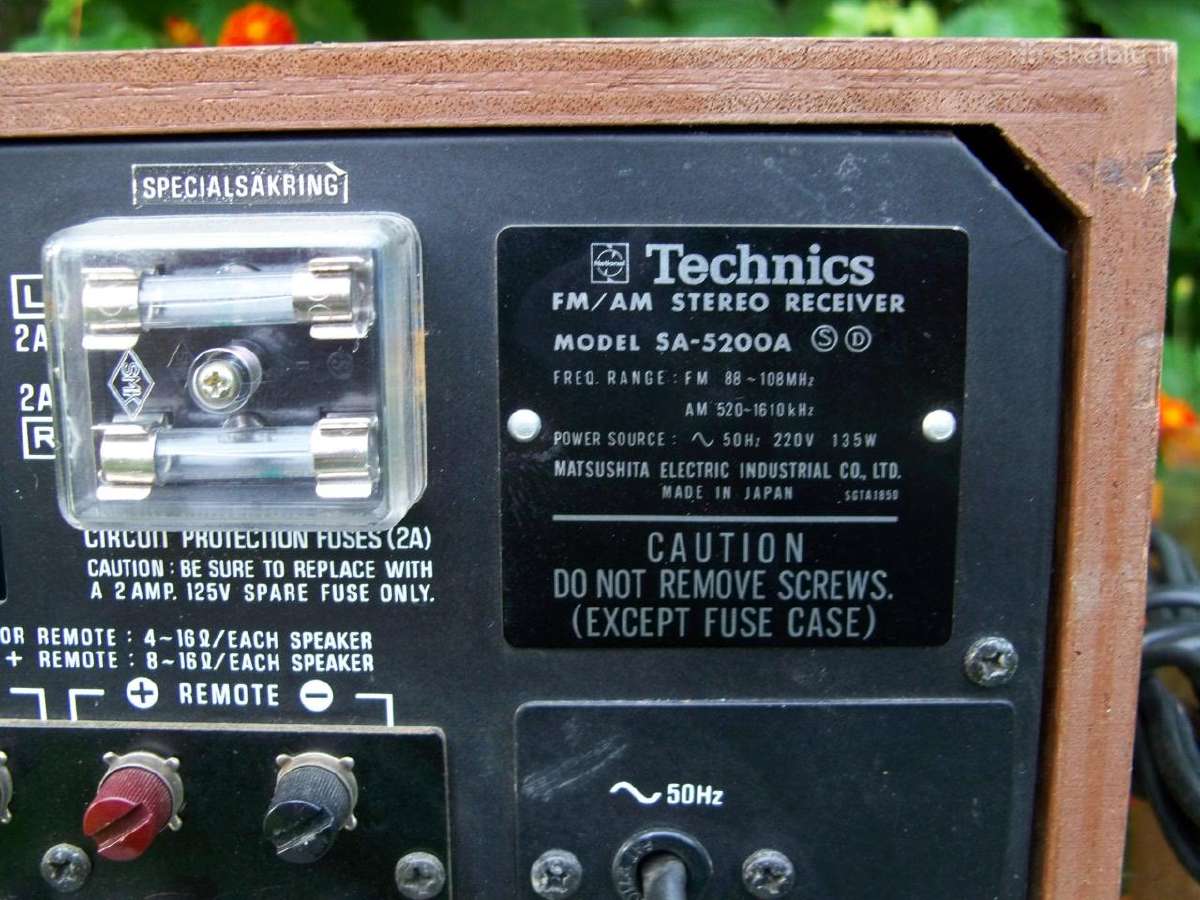 Technics Sa 500. 400. 300. 200. 5150. 5200a. - nuotraukos Nr. 38