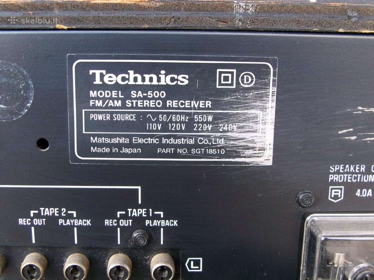 Technics Sa 500. 400. 300. 200. 5150. 5200a. - nuotraukos Nr. 28