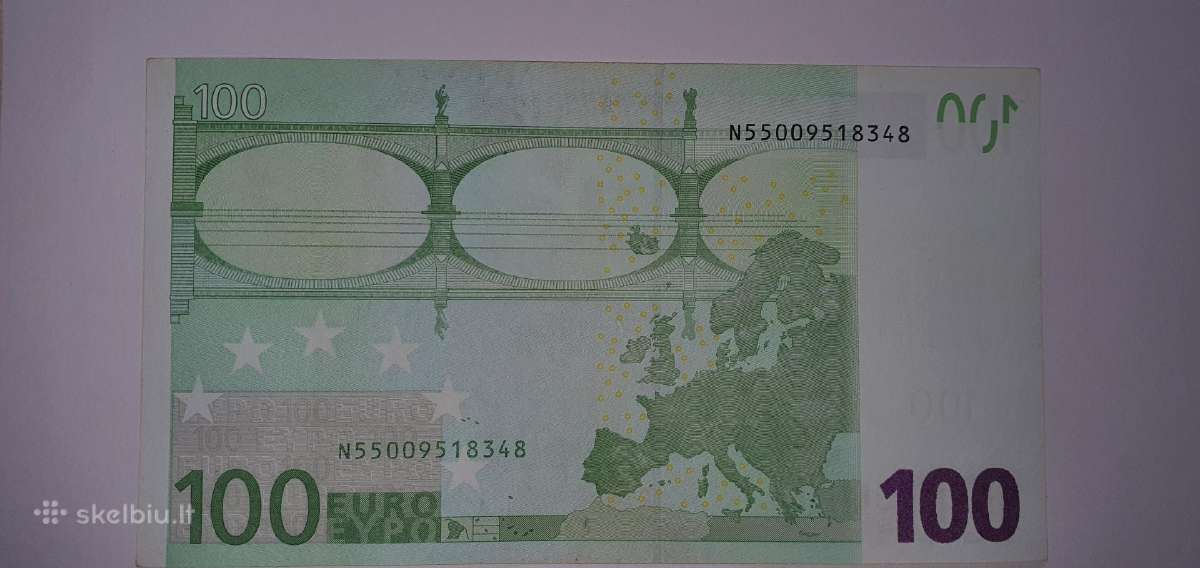 100 euru 2002 metu pirmas parasas - nuotraukos Nr. 2