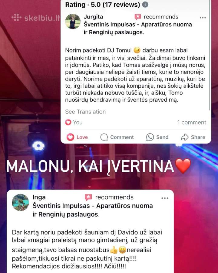 Dj / vedimas / nuoma Žemaitija ir + - nuotraukos Nr. 3