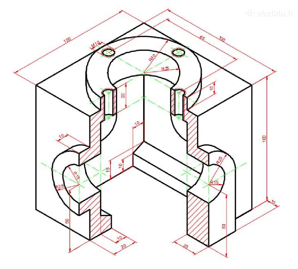 Autocad / Solidworks / Sketchup 2d ir 3D Brėžiniai