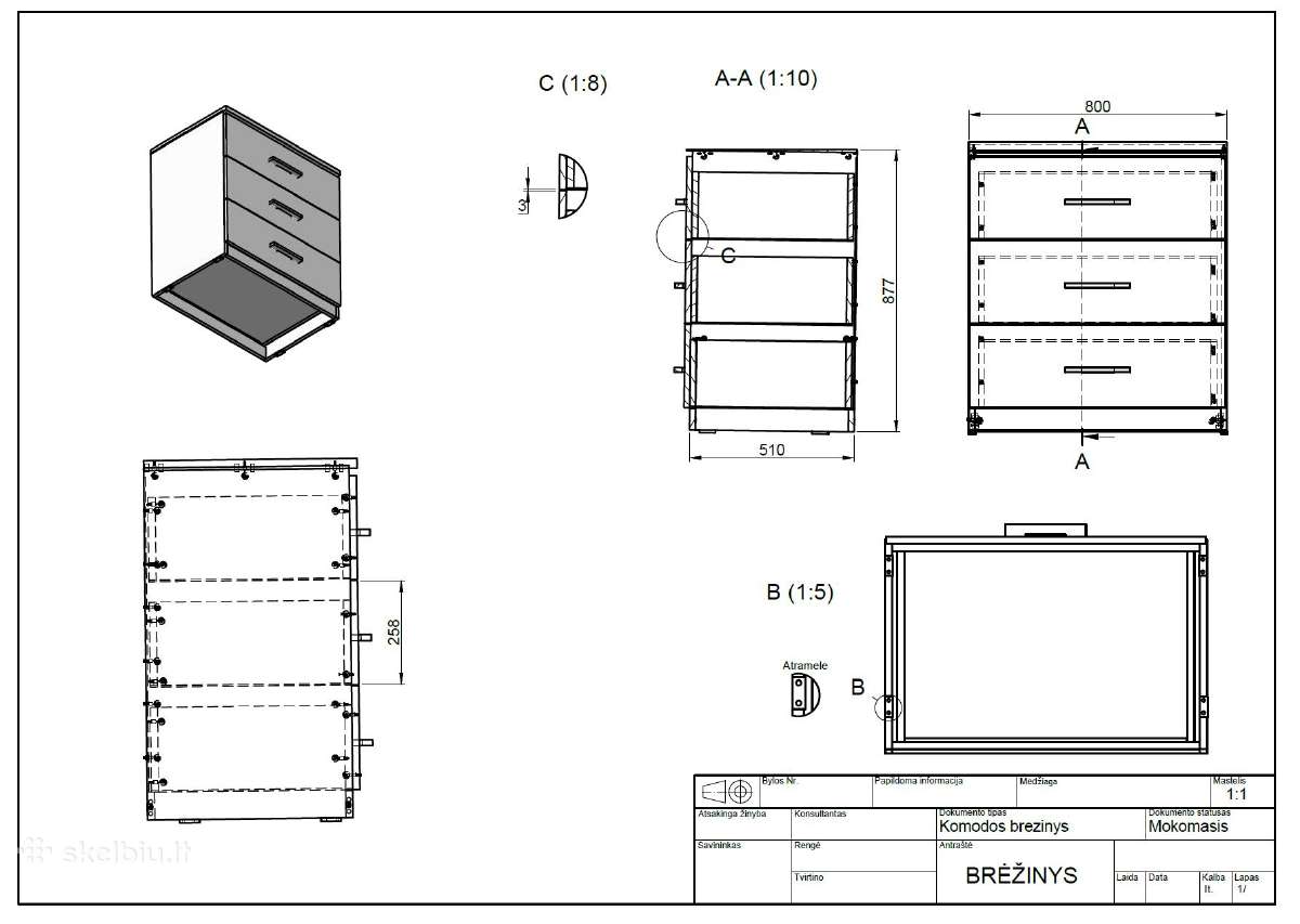 Autocad / Solidworks / Sketchup 2d ir 3D Brėžiniai - nuotraukos Nr. 5