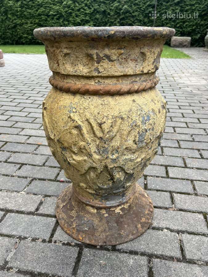 Šiukšliadėžė špižinė, ketaus, tarybinė - nuotraukos Nr. 4