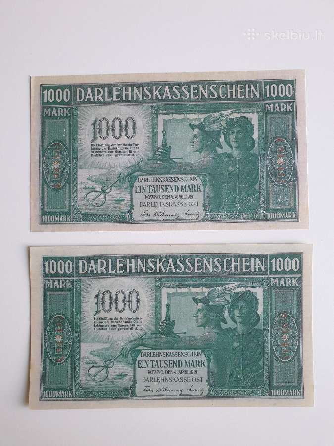 Smetoniškų ir Ostų banknotų reprodukcijos kopijos! - nuotraukos Nr. 7