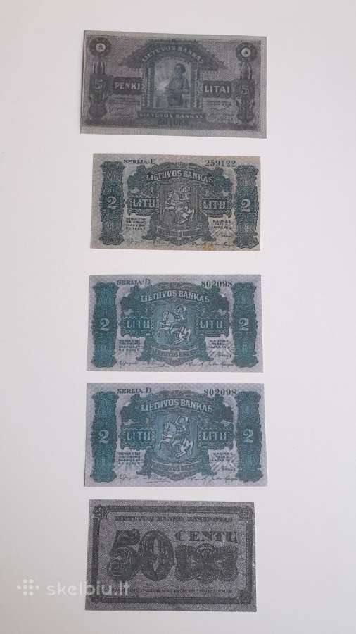 Smetoniškų ir Ostų banknotų reprodukcijos kopijos! - nuotraukos Nr. 3